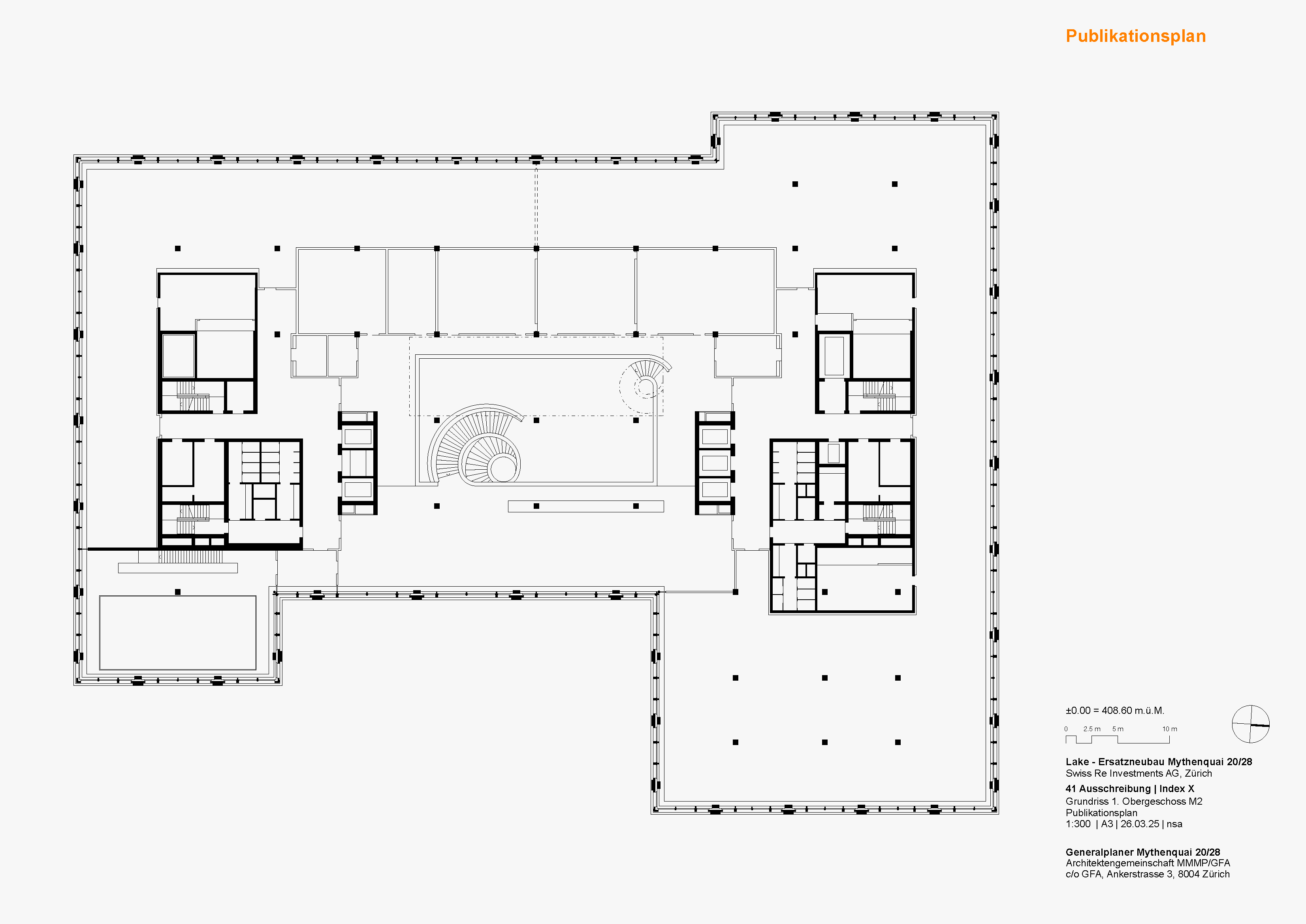 Swiss-Re-Mythenquai-Zuerich_Copyright-GFA_Grundriss 1.OG_300_grau.png